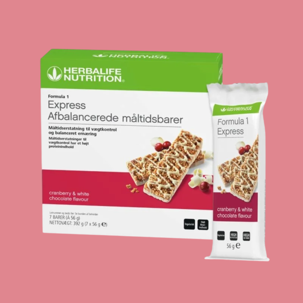 Formula 1 Express Balanced Meal Bars White Chocolate & Cranberry