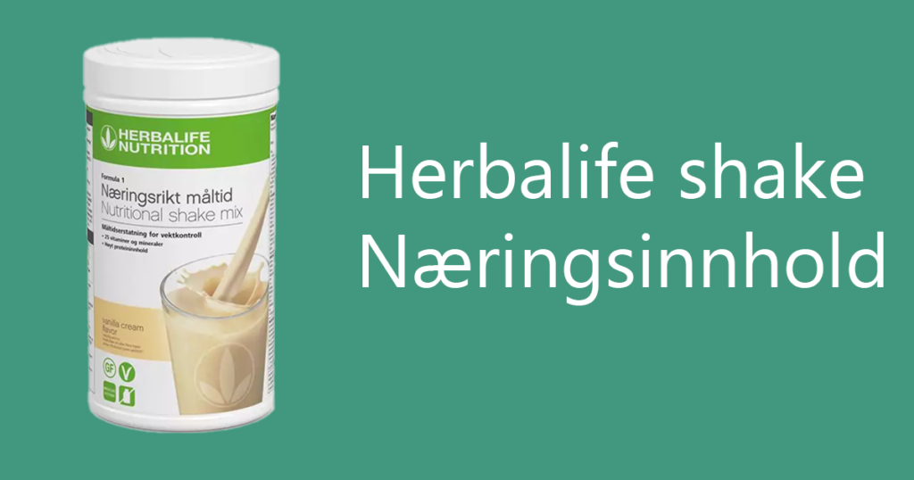 Herbalife Shake næringsinnhold